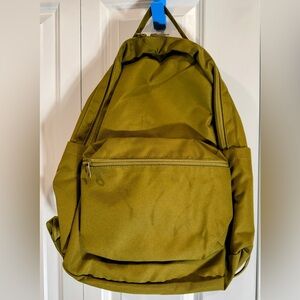 Girlfriend collective Olive Backpack Please Recycle